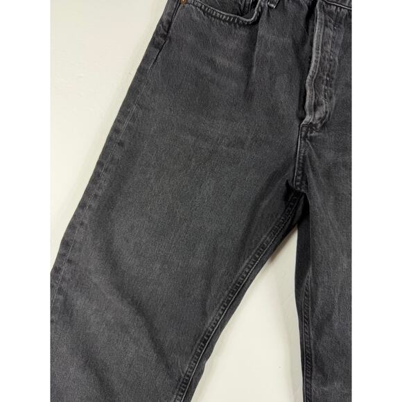 AGOLDE 90s Mid Rise Loose Jeans Photogram Black Wash Size 27 - Picture 3 of 10